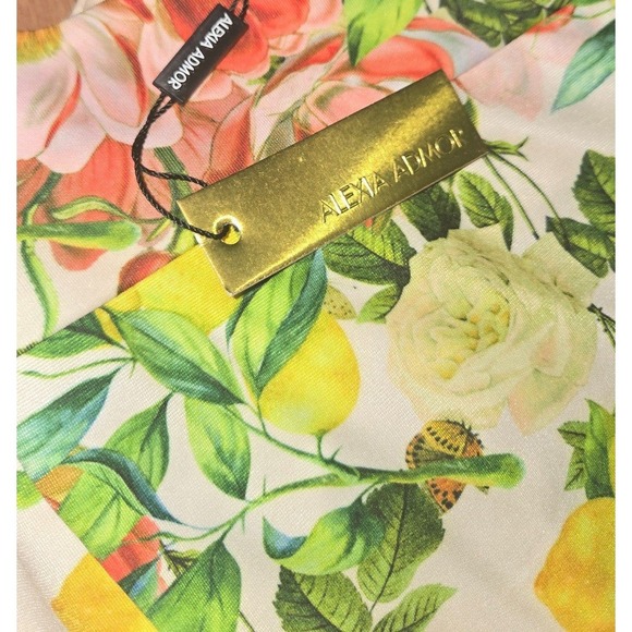 NWT Alexia Admor Scuba Sheath Dress Lemon Floral Retail: $289 - Picture 5 of 10